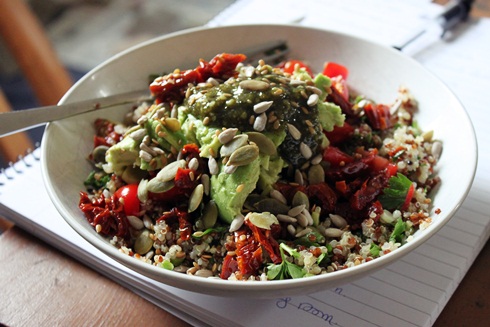 Healthy quinoa salad