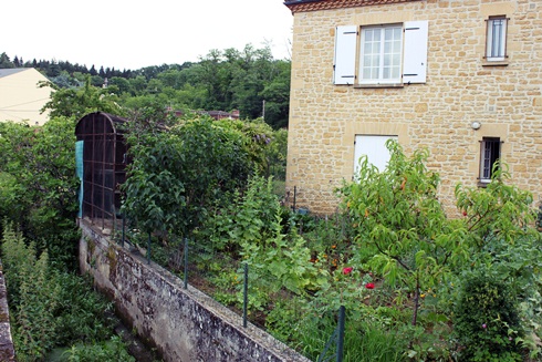 French town house and vegetable garden